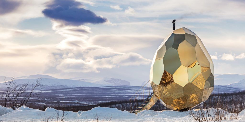 Steam Yourself In This Giant Golden Egg