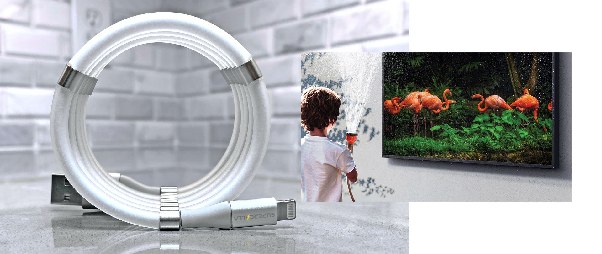 Cables That Never Tangle, Waterproof TVs And All The Miracle Tech You Need Right Now