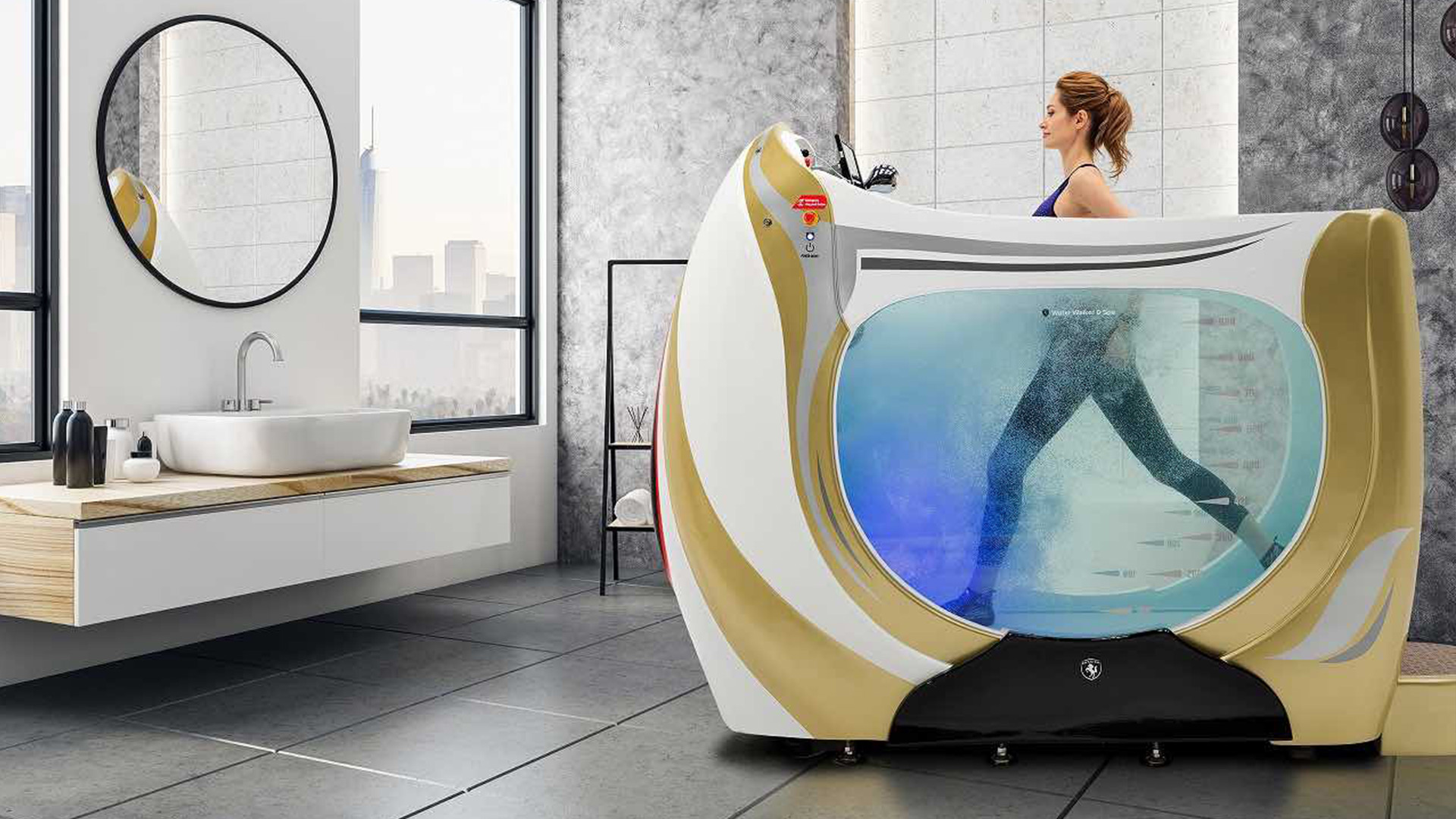 This Luxury Spa Doubles As A Treadmill, Never Leave The Bathroom Ever Again