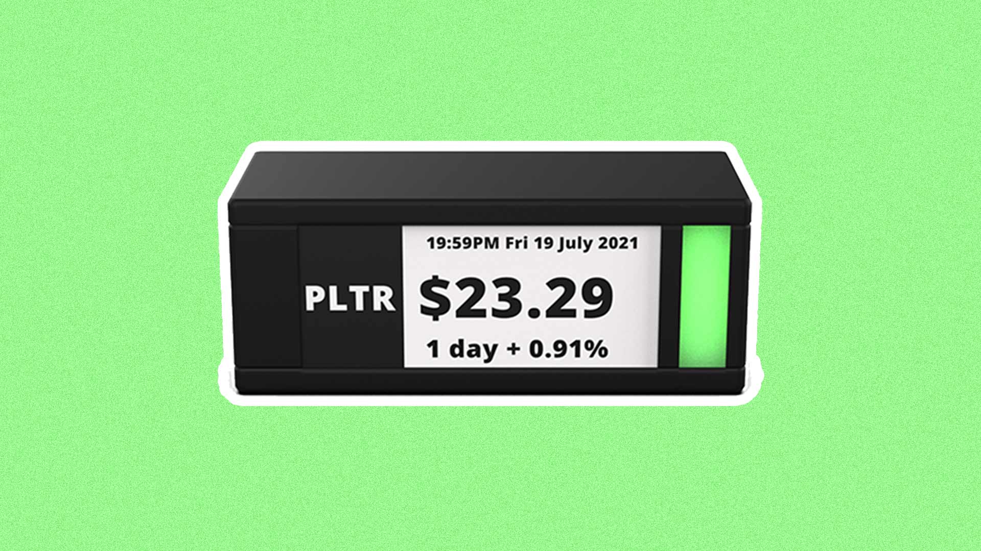 This Device turns your Desk Into a Stock Ticker Display
