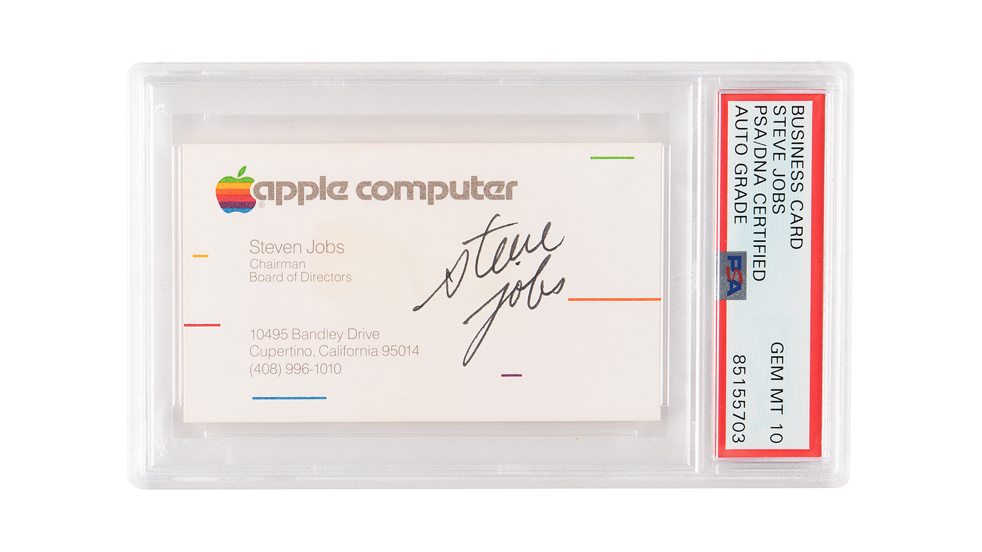This Signed Steve Jobs Business Card Is Worth Crazy Money